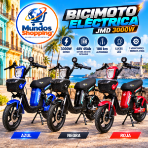 Bicimoto Eléctrica JMD 3000W – La Criolla | Batería de Litio 48V 45Ah | 100 km